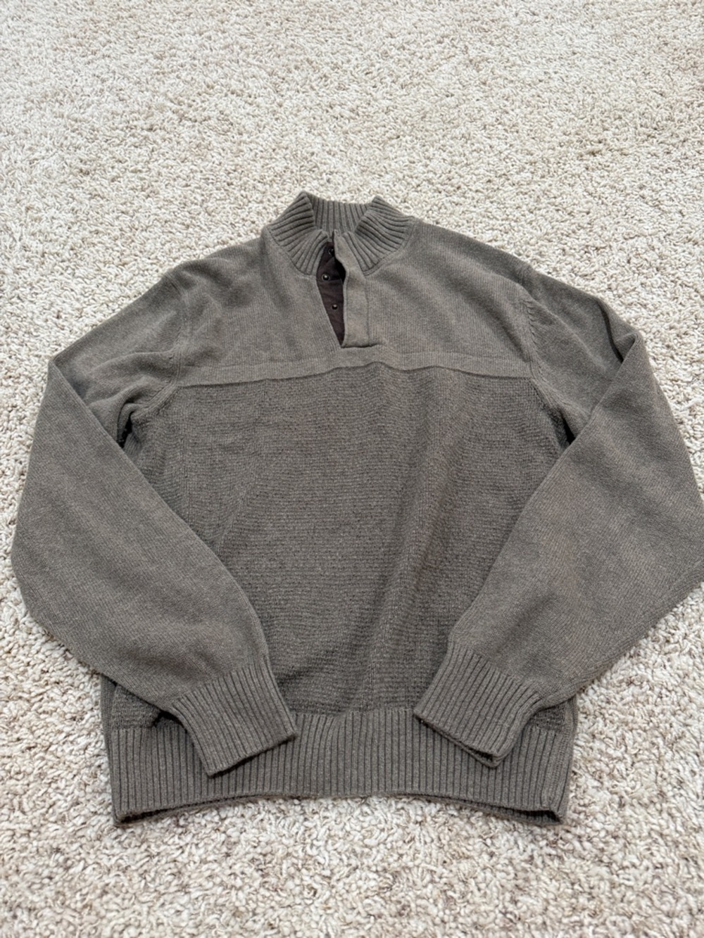 RedHead Men's Olive Green Half-Zip Sweater